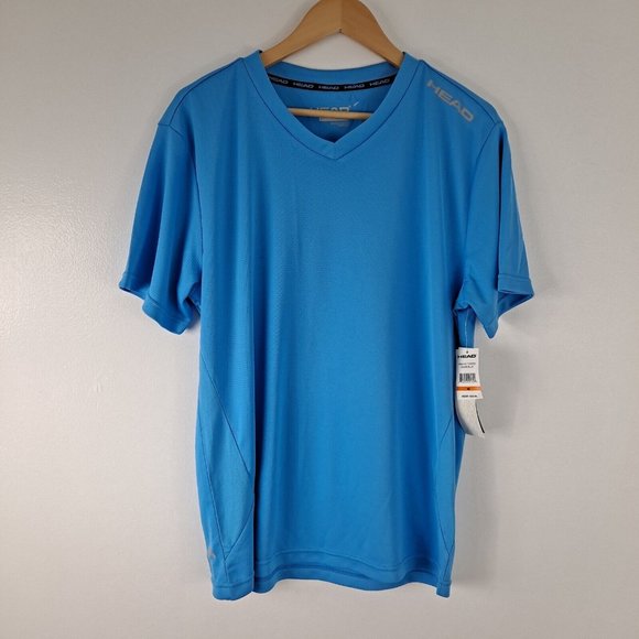 Head Sport Shirt Mens Azure Blue Medium - Picture 1 of 7